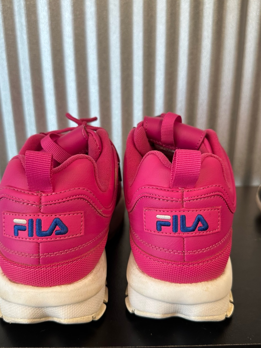 Fila Kids Hot Pink Logo Athletic Sneakers